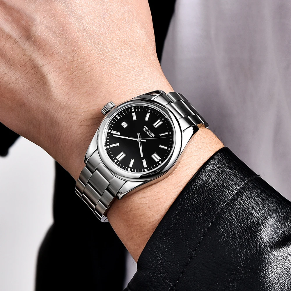 Luxury 39MM Watches Automatic Watch Leisure 100M Waterproof For Men Mechanical Wristwatch Stainless Steel Clock