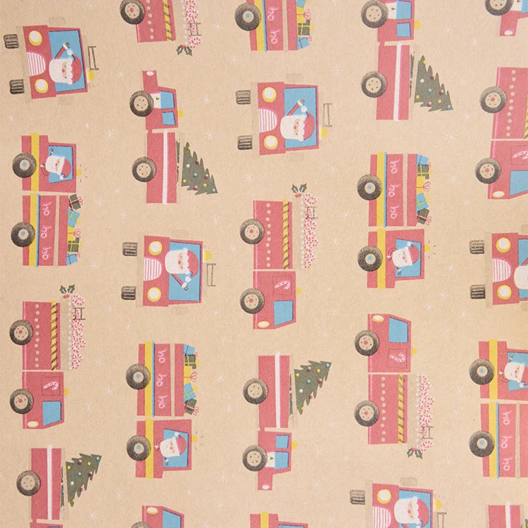 
Christmas Gift Wrapping Papers Christmas Tree Wreath Elk Pattern Kraft Papers New Year Christmas Home Decor 