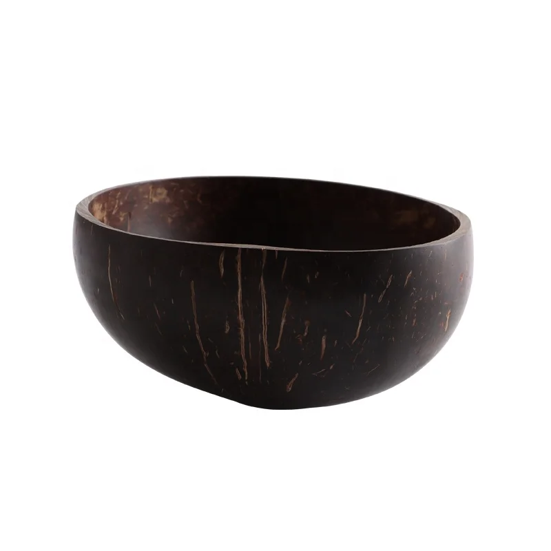 
Eco-friendly empty huge hand painted coconut shell bowl for candles 