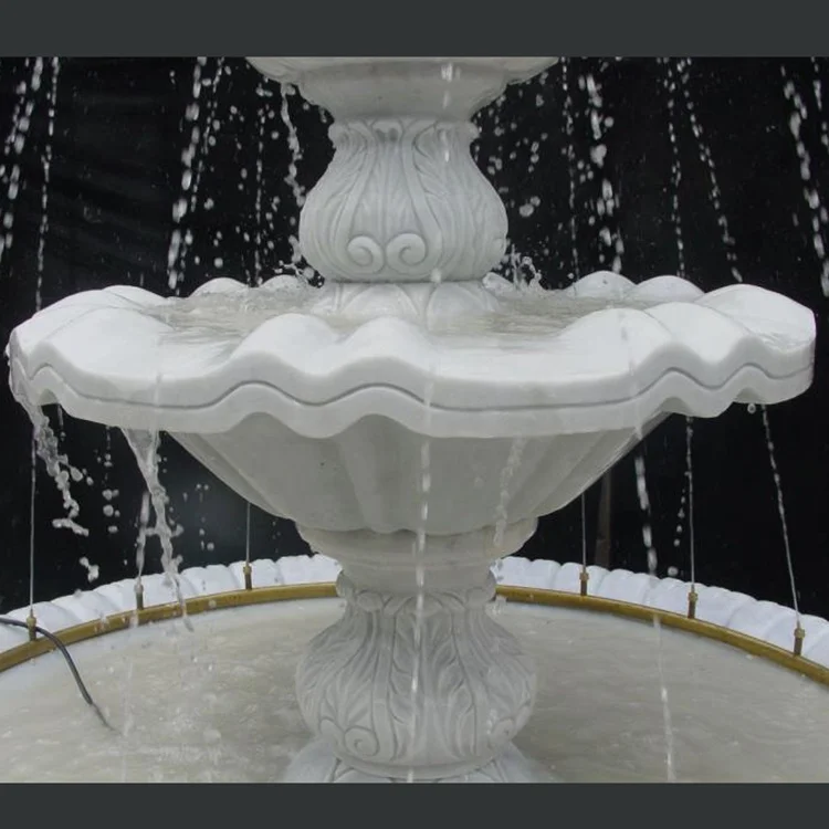 Modern outdoor natural garden marble stone fountain sale