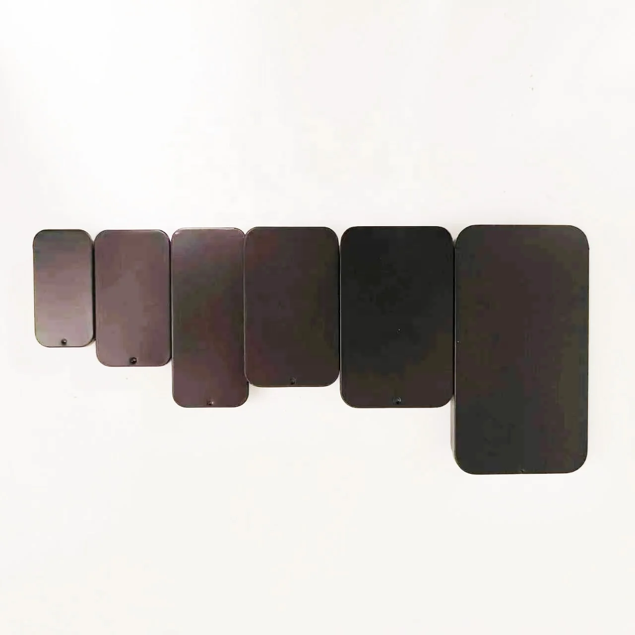 Factory Price Frosted Silver Black Square Iron Tin Box Metal Box Matel Packaging for Candy