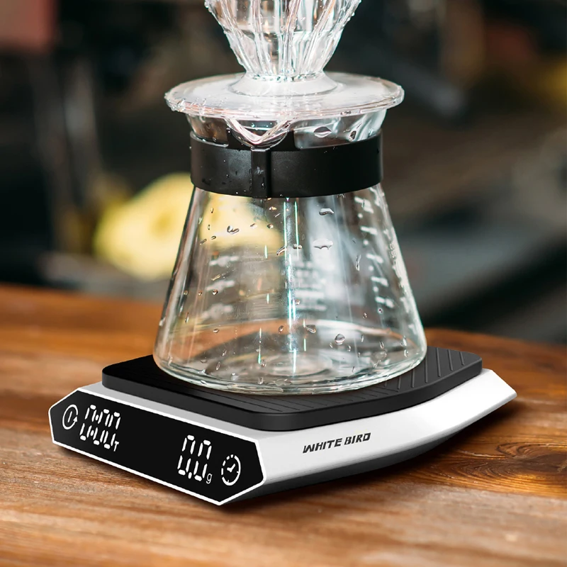Type C Charging Battery Digital 2000g 0.1g Electronic Smart Coffee Scale Coffee Scale Digital Household Scales