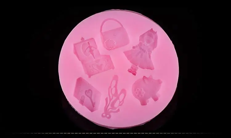 China factory cheap little doll toy design silicon fondant moulds for fondant