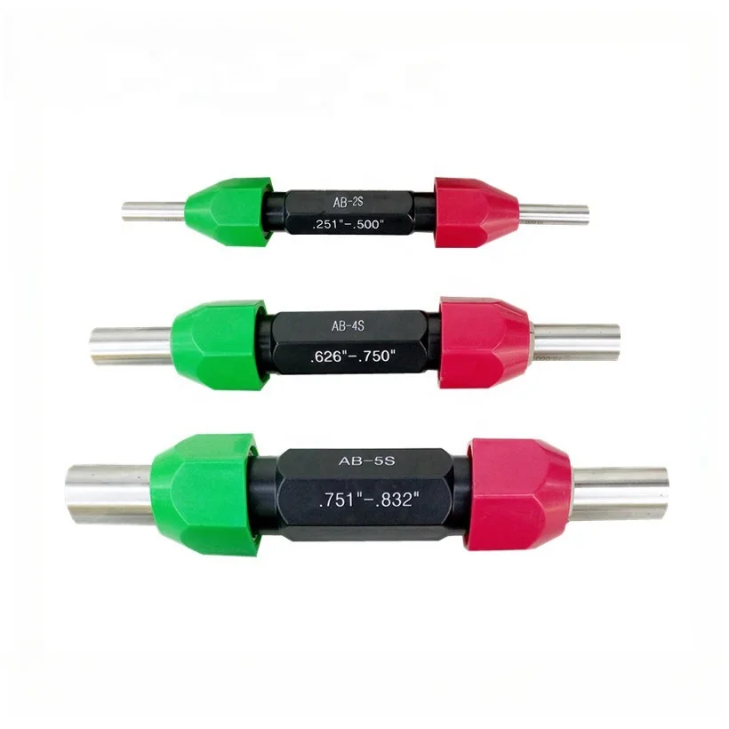 A complete set of high precision limit plug gauges Smooth and wear-resistant GO NOGO needle gauges