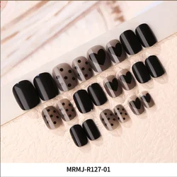 Оптовая продажа 16 видов дизайна, 24 шт./кор. ногтей Mix Размер удлиненный гроб балетки накладные ногати искусственные накладные ногти