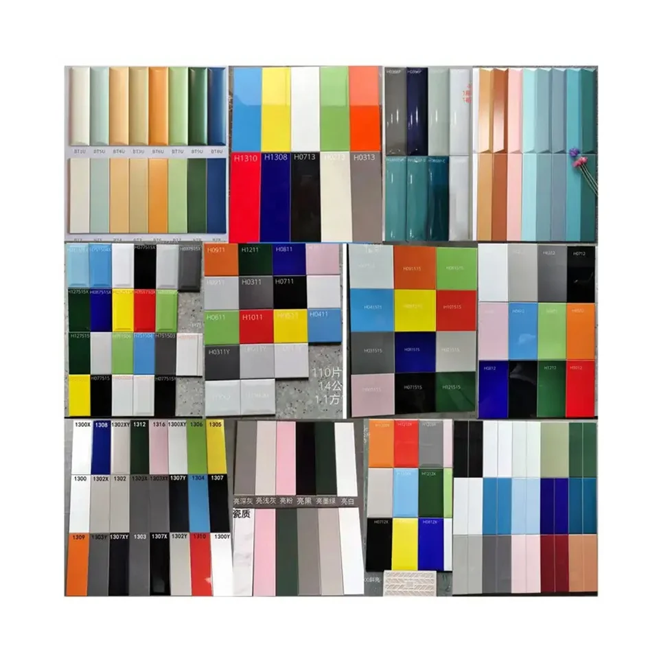 Multi color small size subway tile ceramic rectangle square glazed wall tile