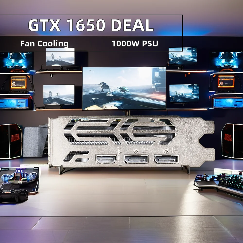 GTX 1660 ti 6GB  192-bit 8-pin Super GDDR6  Super GDDR6 192-bit 8-pin Gaming PC Graphics Card