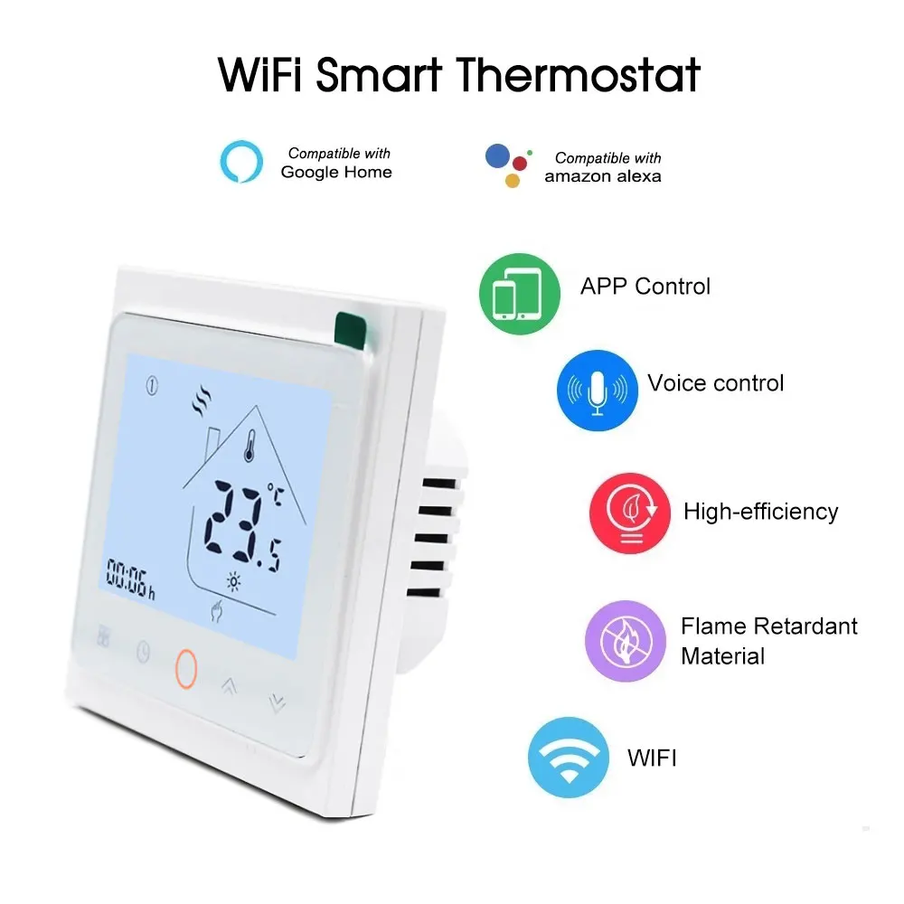 Best room thermostat price Digital Programmable Tuya Smart Wifi Thermostat for smart home heating