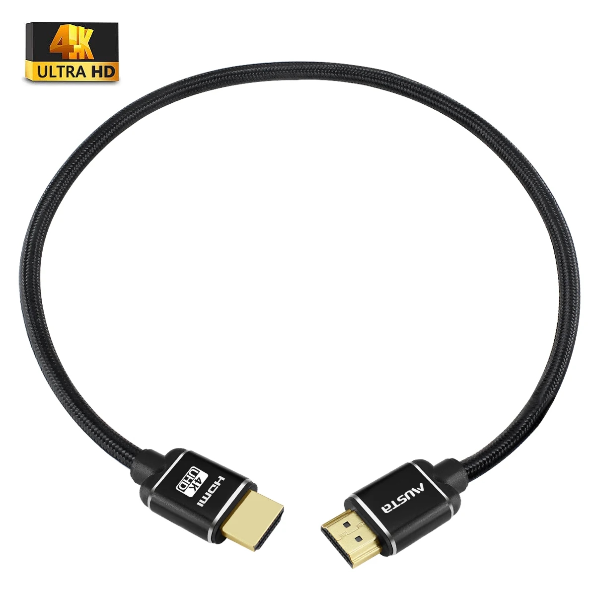 Ультраскоростной нейлоновый Плетеный 19pin штекер-штекер hdmi кабель 4K 60 Гц 2160P с алюминиевым металлическим корпусом Кабель Micro