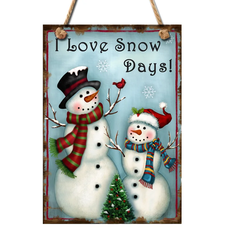 European And American Wooden,Christmas Tree Decoration Listing Indoor And Outdoor To Welcome Christmas Eve Wall Craft Pendant