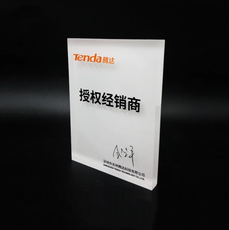 Manufacturer Clear Acrylic Trophy Awards Customized