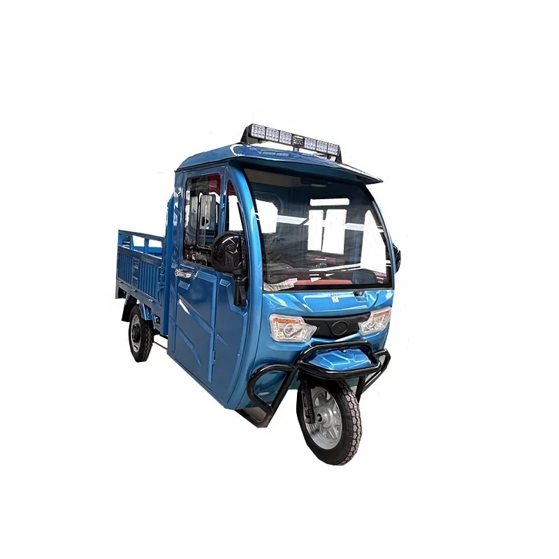 Closed electric tricycle, high-power freight tricycle with shed, electric tricycle