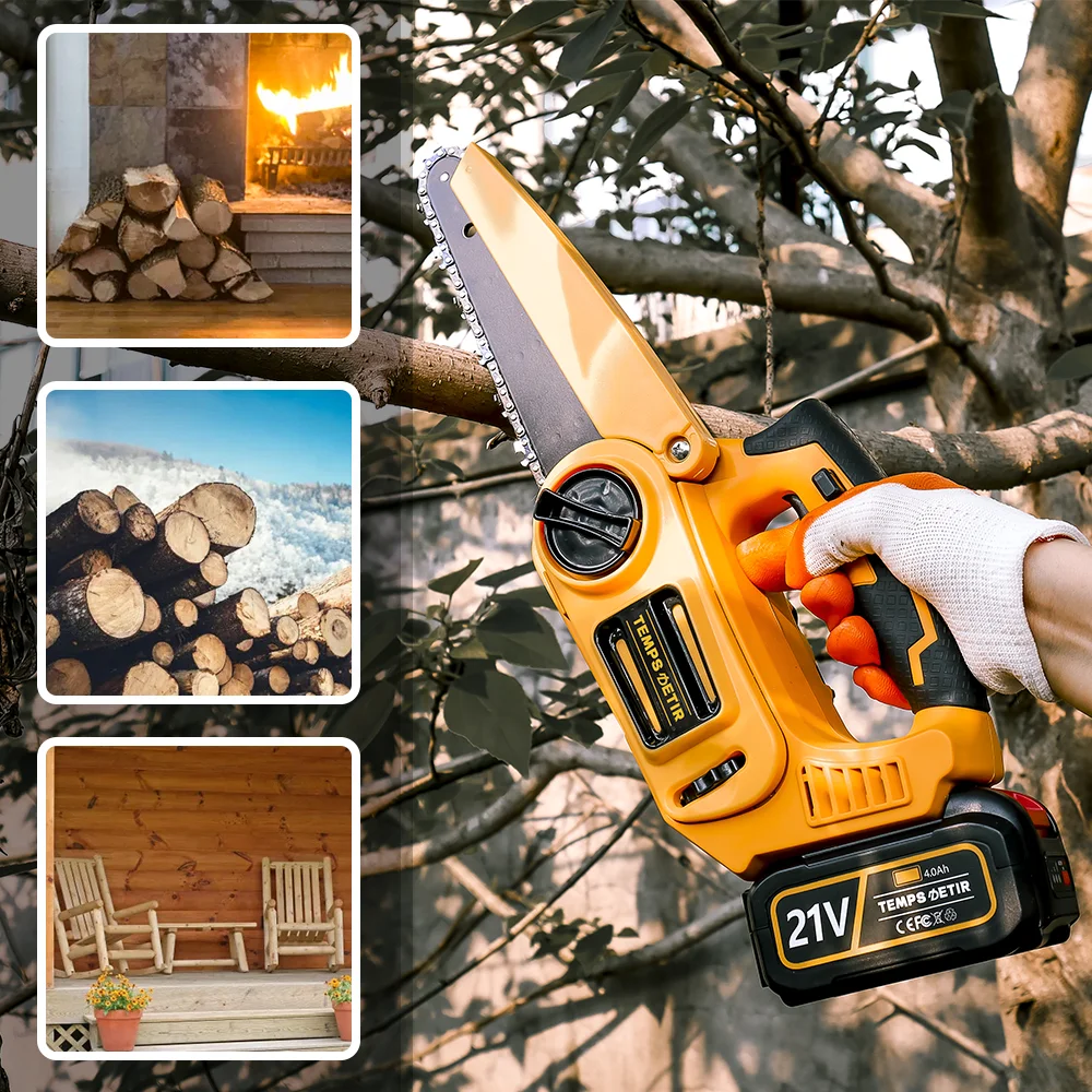 8 inch Brushless Motor Rechargeable Lithium Battery External Rotor Motor Electric Chainsaw