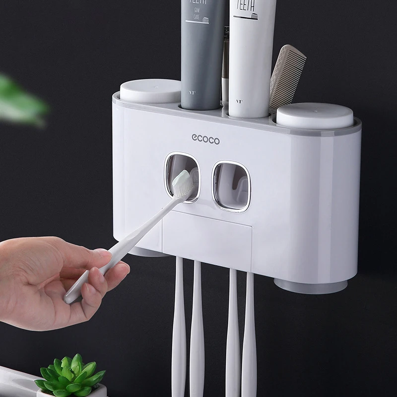Ceramic Make Up shower toothbrush holder suction  Bathroom Accessories Mouthwash Cup with ecoco toothbrush holder
