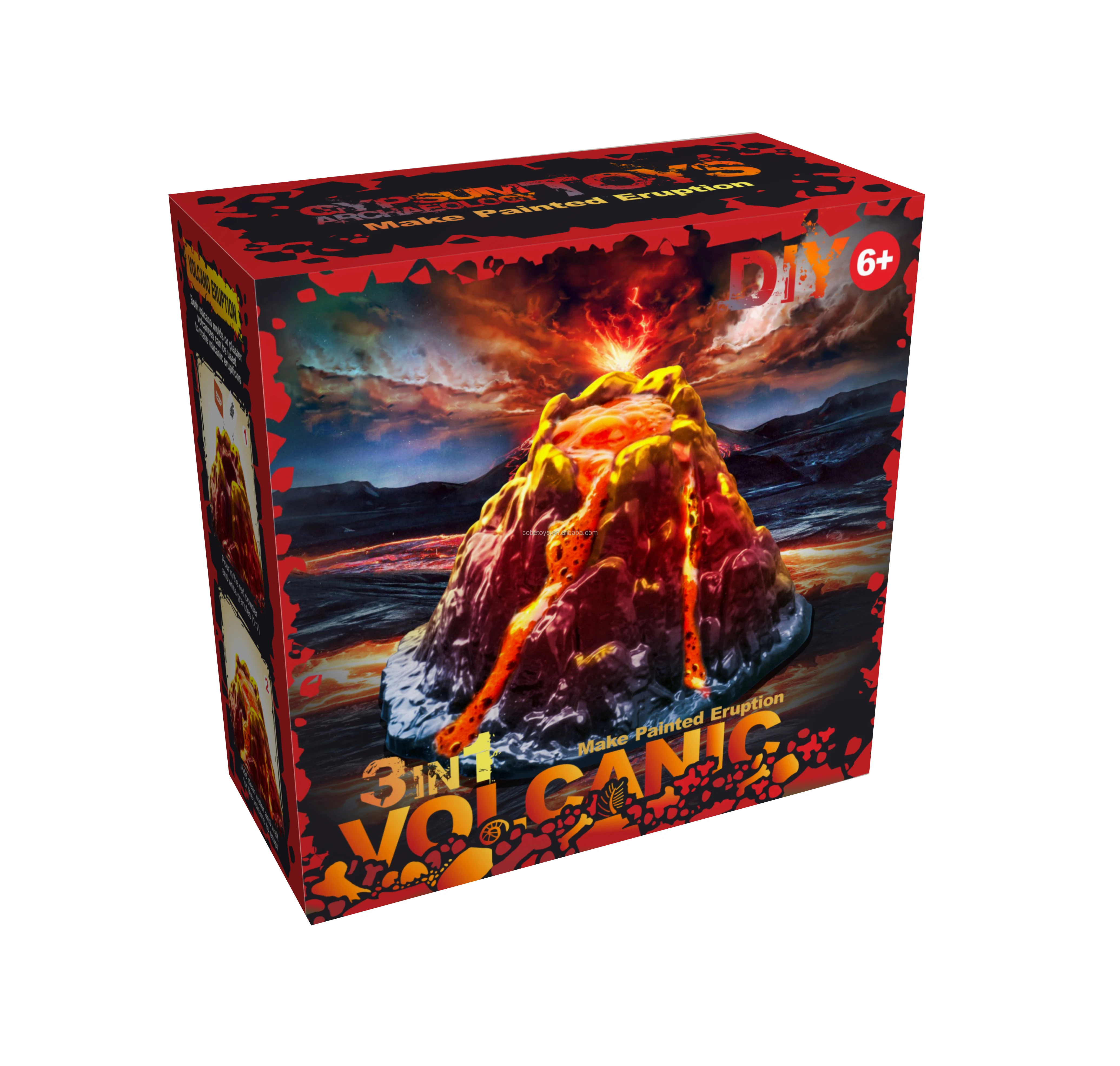 3 in 1 Magic Volcano Eruption Experiment Toy Kids Diy Science Kits Education Toys For Kids