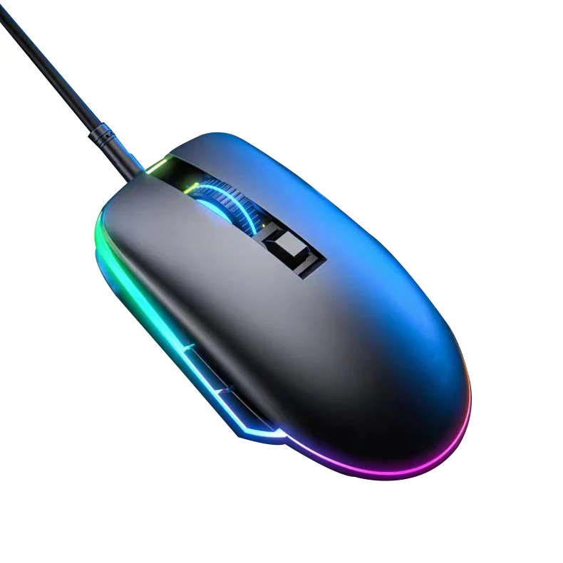 2024 New Programmable 7200 DPI Gaming Mouse Manufacturer Custom LOGO OEM RGB Backlit Wired PC Computer Gaming Mouse for Gamer