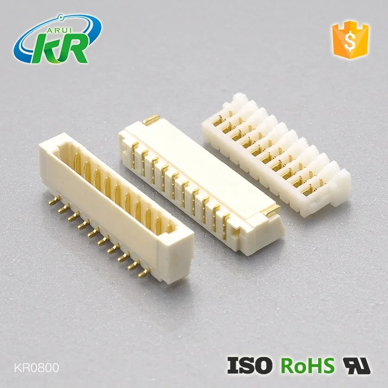 KR0800 SUR BM10B-SURS-TF Type 0.8mm Pitch SMT Single Row Straight Wafer Wire to Board Connector