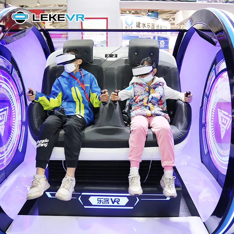 LEKE Double Seat VR Cinema 9D Virtual Reality Simulator 9D VR Chair For Franchise Business