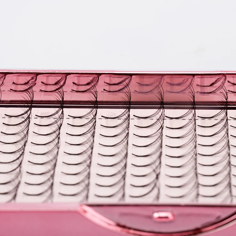 SP EYELASH Long stem Pre Made Fanned Volume Eyelash Extension 3D 4D 5D 6D Fans Lashes 12 Rows