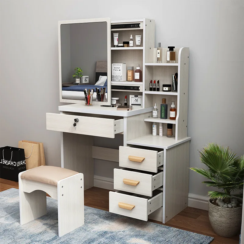 modern luxury make up table set dressing table set for bedroom with mirror