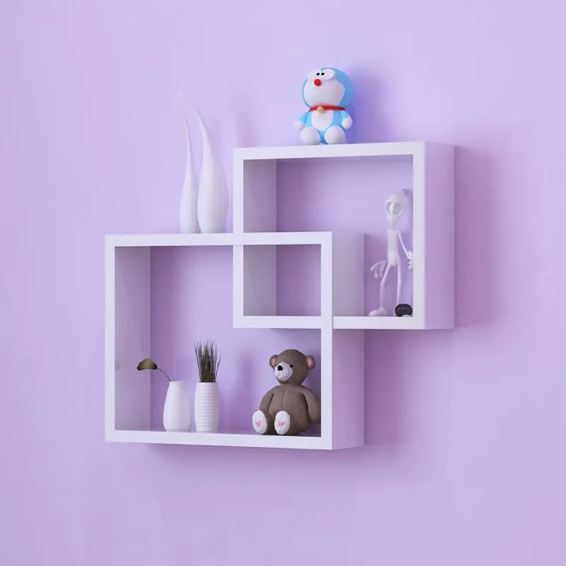 Single-Tier Wooden Wall Shelves Kitchen Bathroom Decorative Storage Rack Customizable Stainless Steel Material Living Room Use