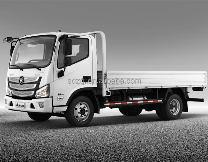 China Foton Aumark S Models 7-8 Tons Load Capacity Flat Bed Low Fence Box 4x2 Lorry Truck Prices For Sale