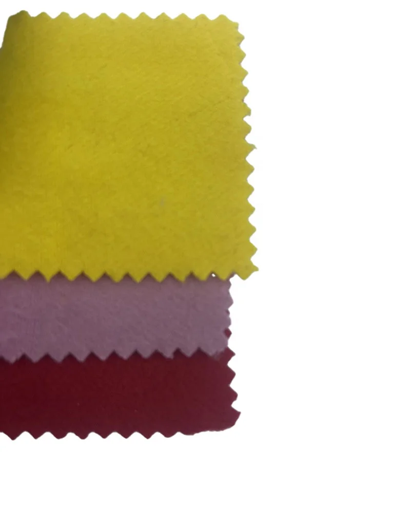 Поставщик 100% Полиэстеровые двухсторонние простые плюшевые ткани для одежды ZZH24002