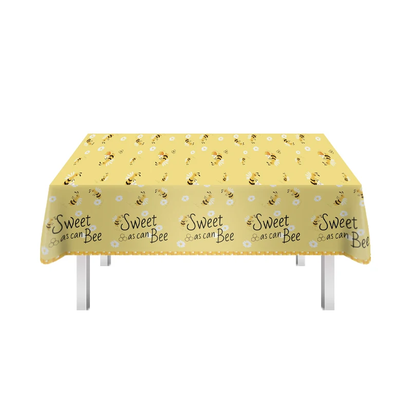 New Design Birthday Party Supplies Bee Party Tableware Girl Baby Shower Spring Themed Party Decorations Paper Plate