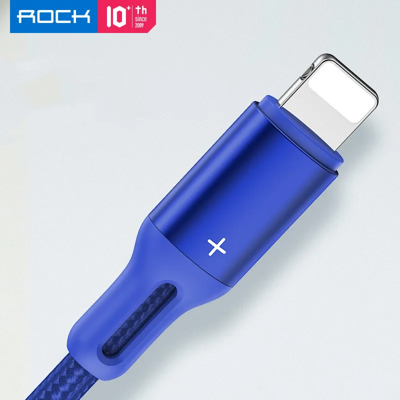 Best Sellers in usa 2020 ROCK R2 Aluminum Braided Data Kabel Fast Charging 2.4A Type-c Charger Cord for iPhone 12 Cable