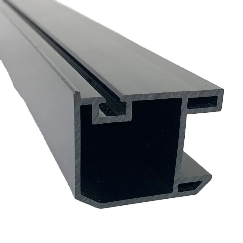 Manufactory Custom Color Upvc Extruded Laminated Linear Pvc Corner Profile Angle T U Profiles Hard Extrusion Plastic Profile