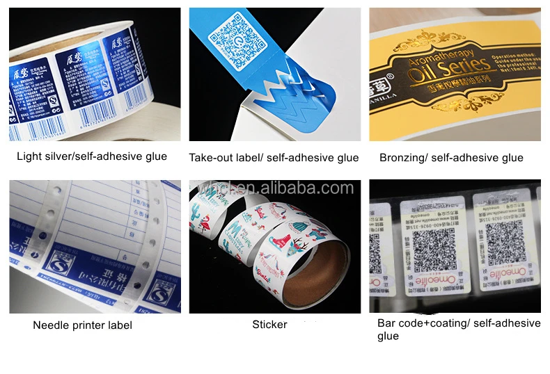 Custom Coated Paper Roll Labels Wholesale Printed Sticker Label for Labeling Machine