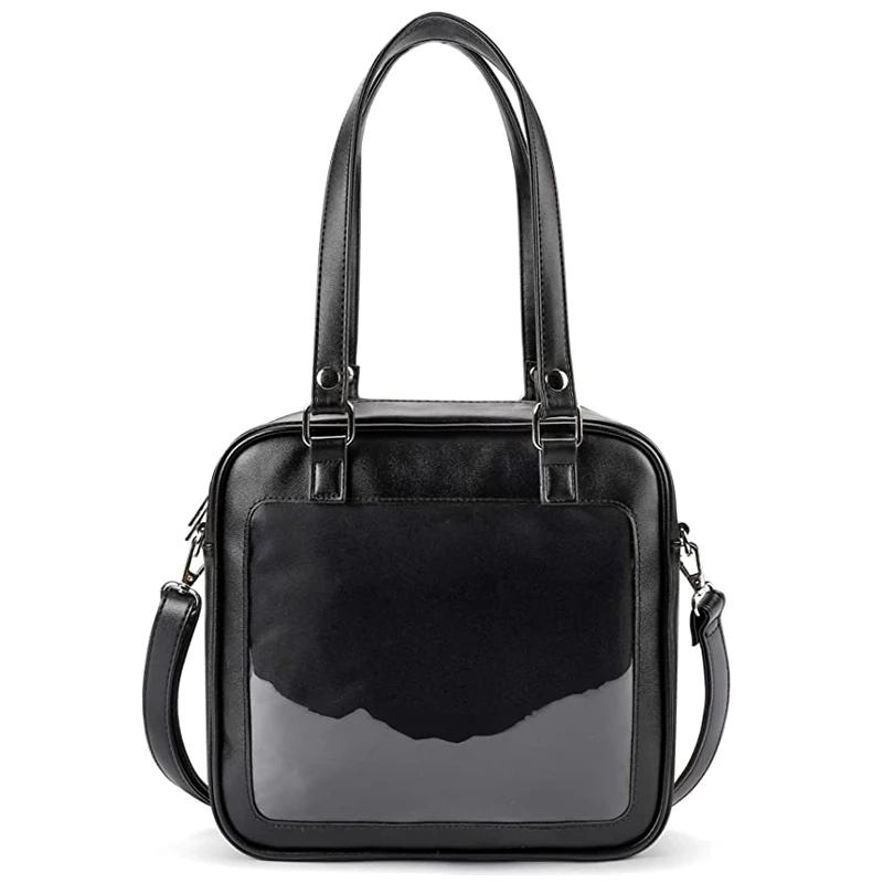 High Quality Pu Backpack Fashion School Bookbag Teens Student Sling Shoulder Ita Bag Crossbody Messenger Custom Leather Tote Bag