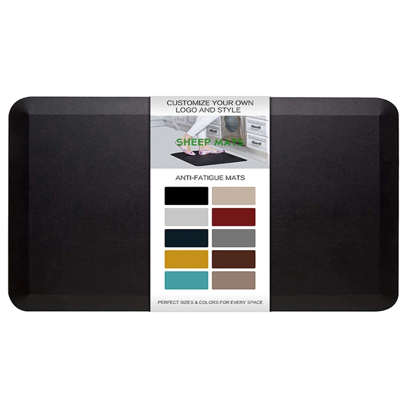 Brown Blue Anti Fatigue Kitchen MatOffice Anti Fatigue Mat For Standing Desk salon barber shop chair anti-fatigue floor mat