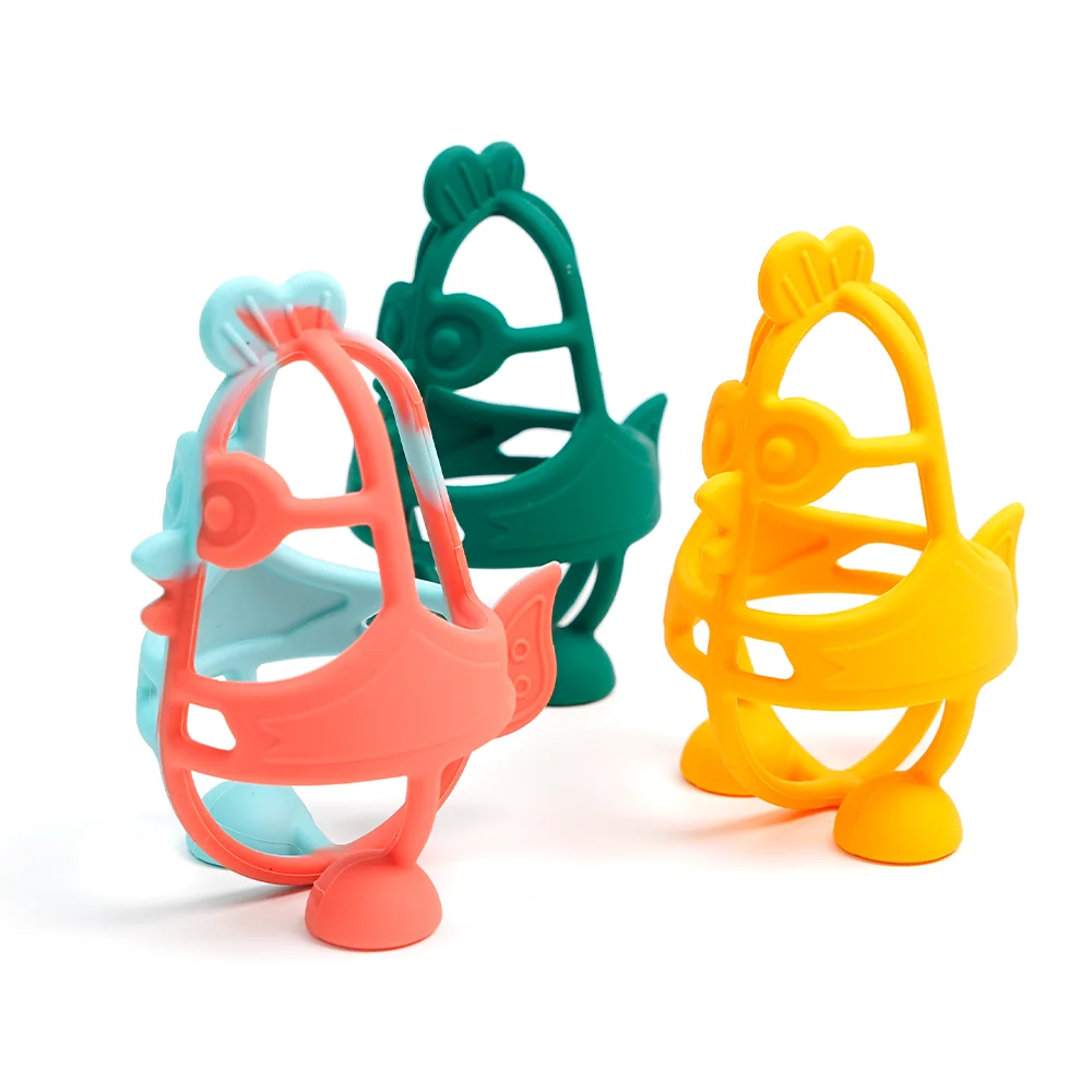 Wholesale Food Grade Silicone Teething Baby Chew Grasping Toy BPA Free Kids Sensory Teething Ball