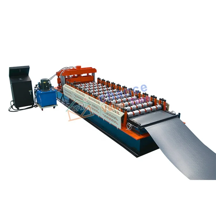 LM High Quality glazed tile roofing former machine metal roof roll forming machine metal roof