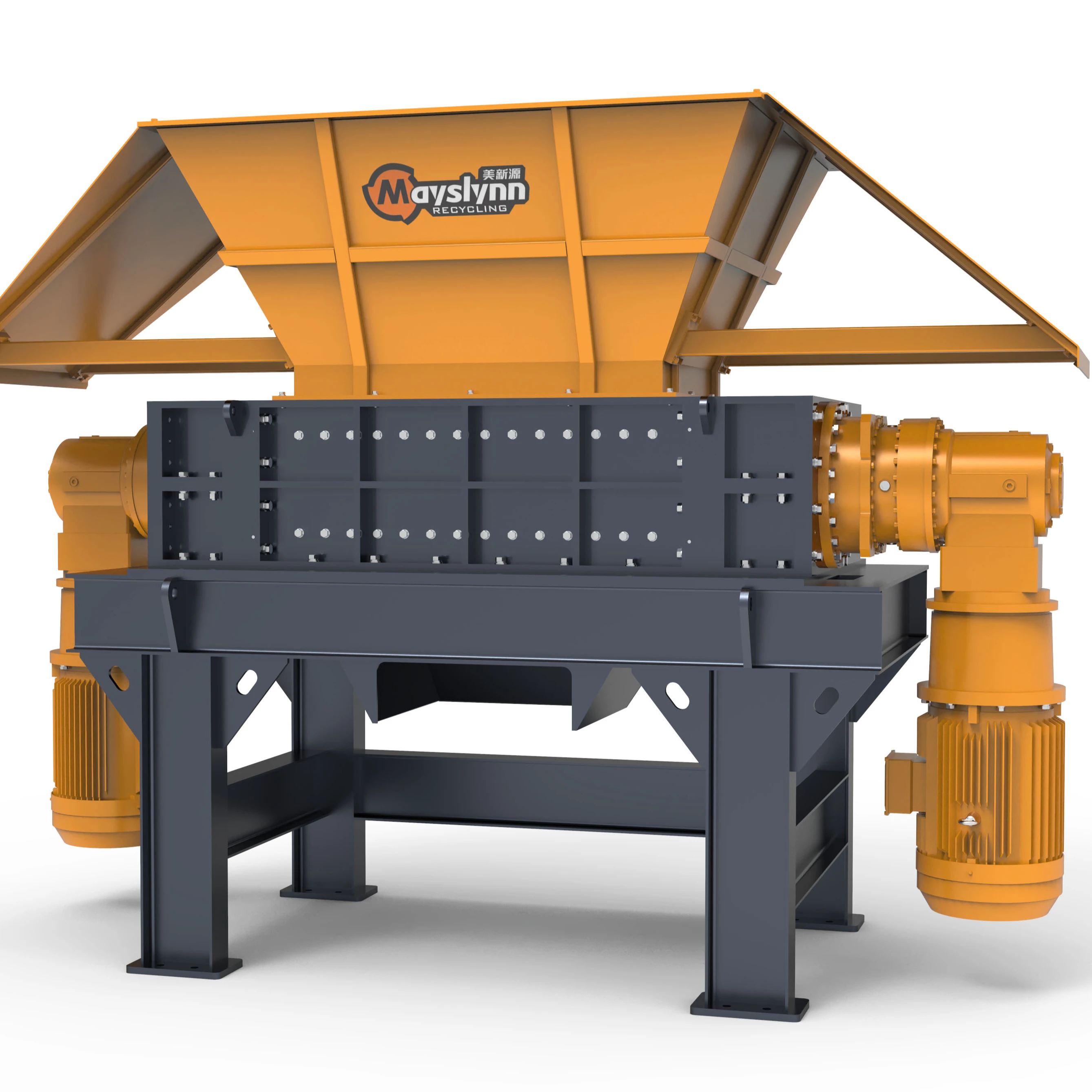 Многофункциональный двухвальный измельчитель, измельчитель отходов, машина для измельчения резиновых шин