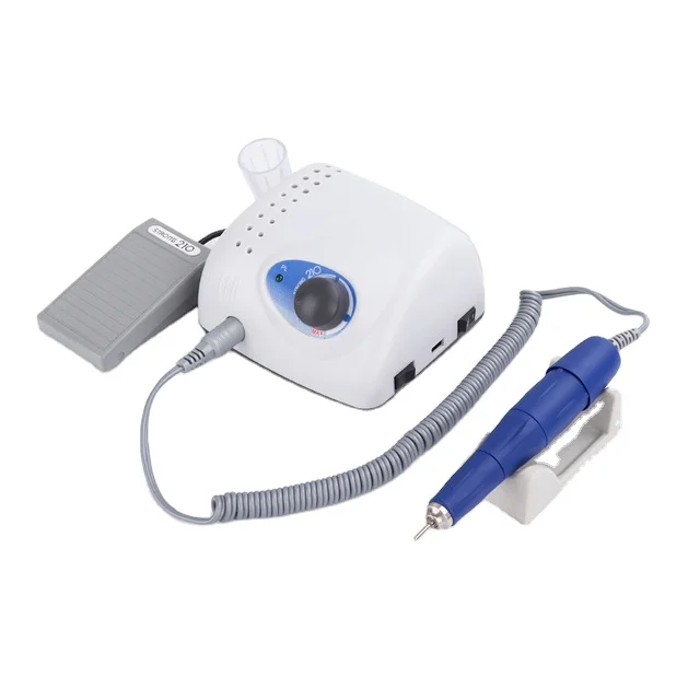 High Speed Low Heat Low Noise Low Vibration Portable Electric Micromotor 35000rpm Electric Nail Drill With Lamp