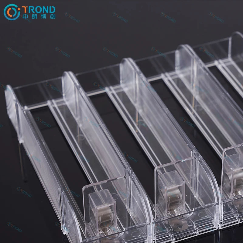 Drink Pusher Bottle Organizer Gravity Feed Roller Slides Shelf Pusher System for Refrigerator Shelf Glides Supermarket shelves