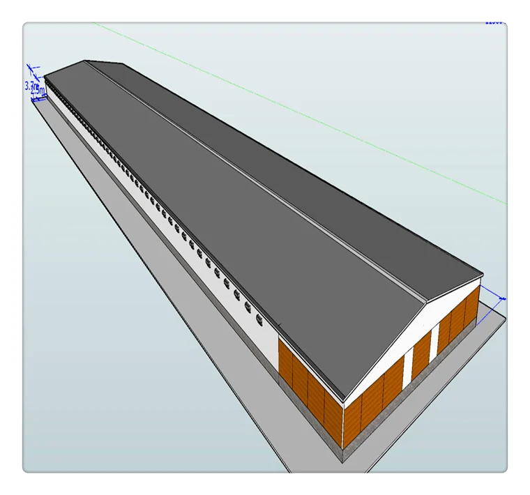 Commercial Fabrication Chicken House Design Poultry Farm Shed for