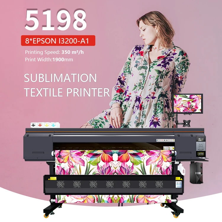 XinFlying sublimation printers 8pcs 4720 heads heat transfer printer 190cm large format textile sublimation printer