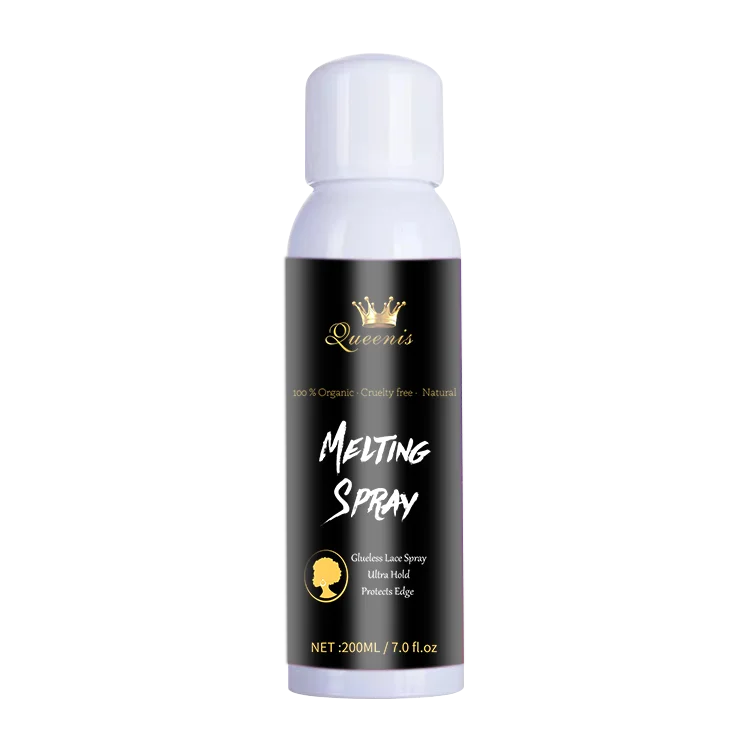 Super Hold Melting Spray for wig Strong Hold Quick Dry Lace Melting Spray Glueless Transparent