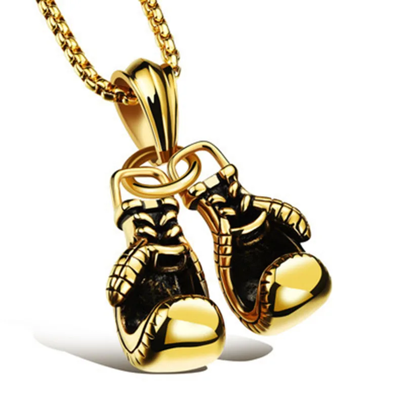 Original Creative Design Black gym pendant necklace Mens Superhero Tungsten Necklace retro boxing fist fitness pendant