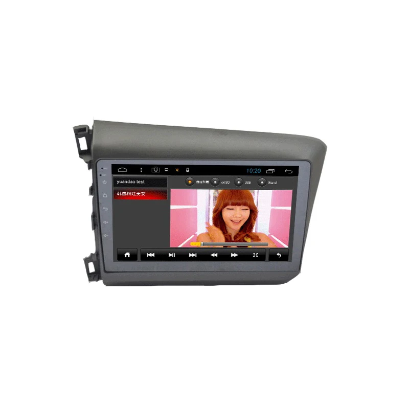 Factory 9 Inch 1G+16G Android 10 For Honda Civic 2012 2013 2014 2015 Car Radio Multimedia Video Player Navigation GPS 2 din dvd