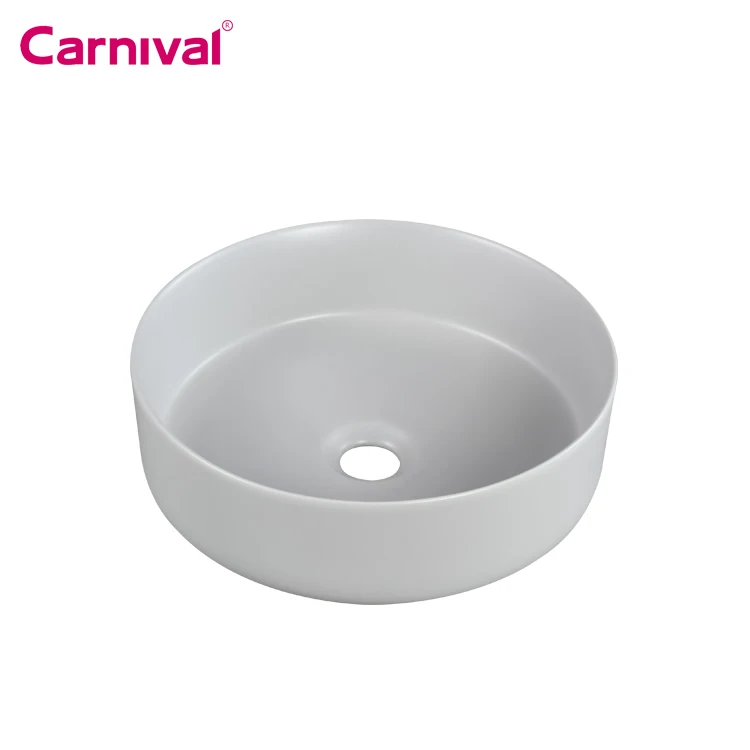 Round shape wc washroom countertop sink table top wash hand vessel lavabo basin bathroom ceramic art wash basins bowl for hotel