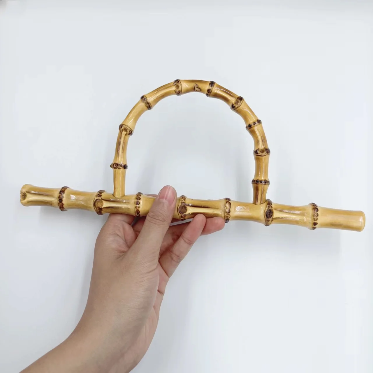 Factory wholesale bamboo bag handles Semicircle handle for handbags Bag Accessories