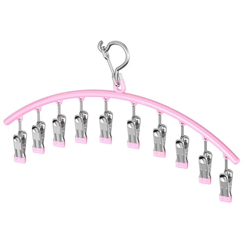 Stainless Steel Socks Clip Clothes Rack Drying Rack Laundry Baby Clothes Underwear Socks School Student Office Rack