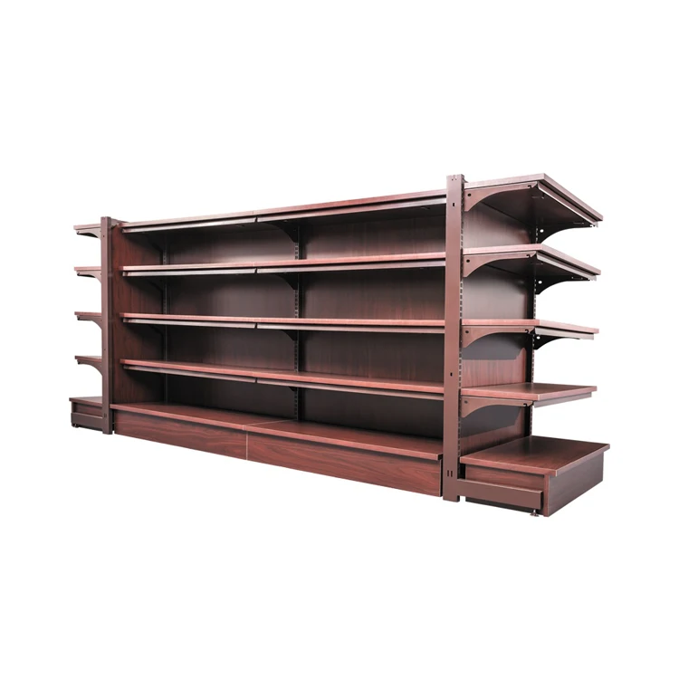 Cnlf Регулируемый магазин gondola деревянные стильные полки для