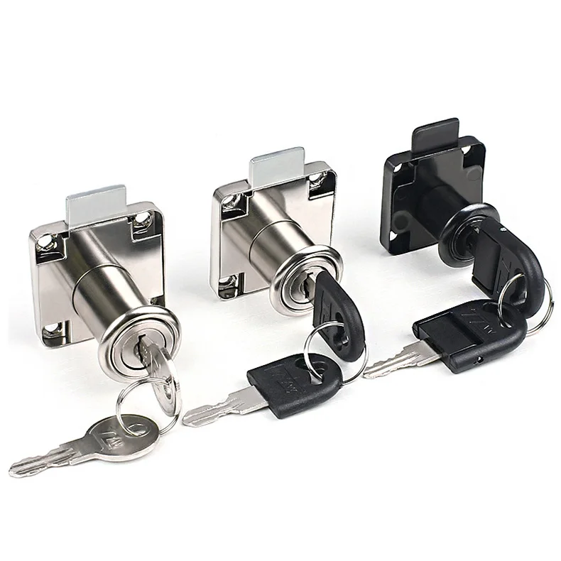 Soruda   Die-Cast Zinc Alloy Housing and Cylinder Dresser Key Cabinet Lock Cabinet Electric Door Cylinder Cam Lock