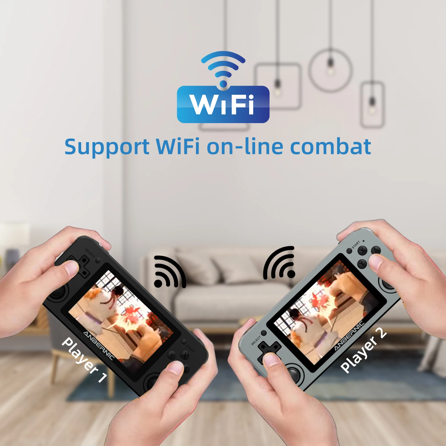 ANBERNIC RG351M Беспроводной Wi-Fi Ретро игровой плеер PS1 RK3326 портативная видеоконсоль игровая