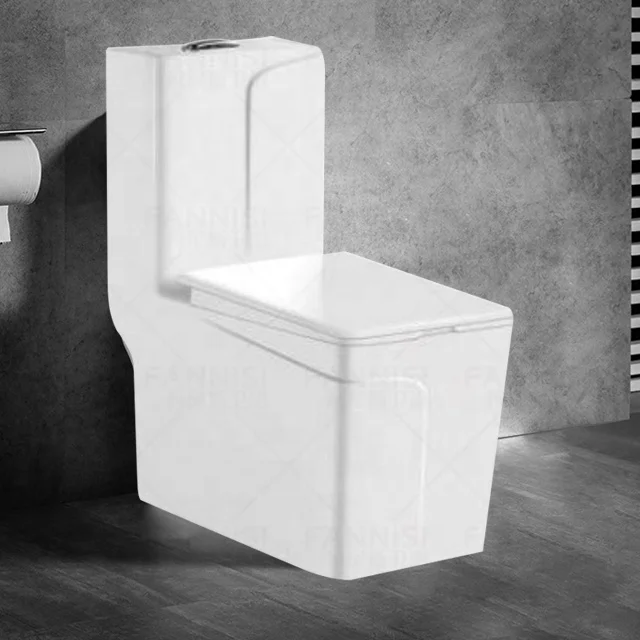 FANNISI  hot selling  ceramic sanitary ware one piece siphon wash down toilet 4 inches